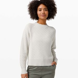 Lululemon Texture Play Crew Sweater Vapor Small XSmall XS/S
